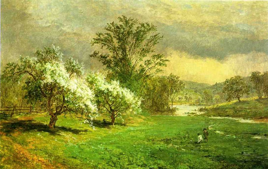 Jasper Francis Cropsey Apple Blossom Time